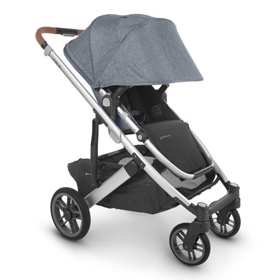 UPPAbaby Cruz V2 Stroller with canopy down  in -- Color_Gregory