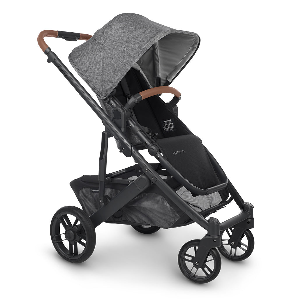 Angled view of UPPAbaby CRUZ V2 Stroller in -- Color_Greyson