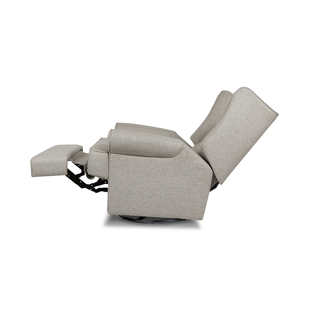 Fully reclined Namesake's Harbour Power Recliner in -- Color_Performance Grey Eco-Weave