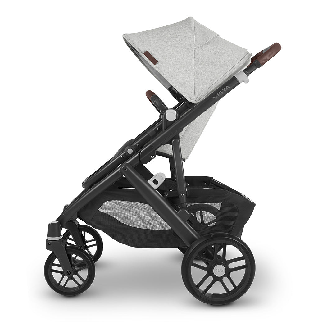 Side view of rights side of the UPPAbaby VISTA V2 Travel System stroller in -- Color_Anthony