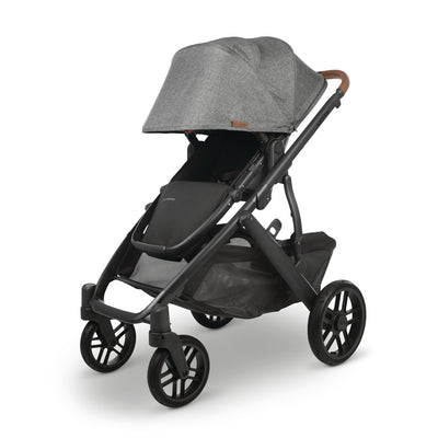 UPPAbaby VISTA V2 Travel System stroller with canopy down in -- Color_Greyson