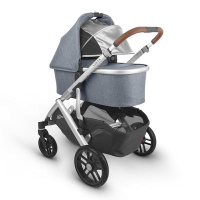 Reversed bassinet on the UPPAbaby VISTA V2 Stroller with sunshade down  in -- Color_Gregory