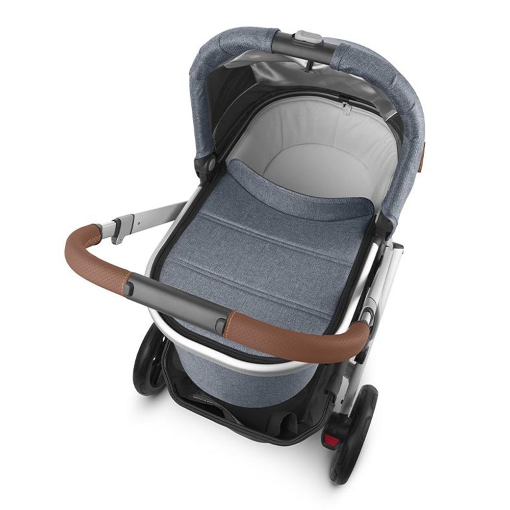 Top view of bassinet on the UPPAbaby VISTA V2 Stroller in -- Color_Gregory