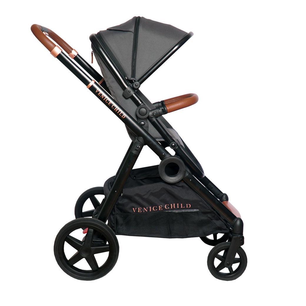 Maverick Single To Double Stroller With Bassinet and Toddler Seat