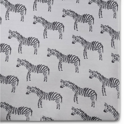 Zebra Jersey Crib Sheet