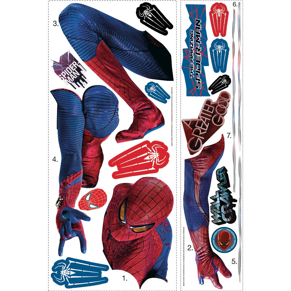 The Amazing Spider-Man Web Slinging Giant Wall Decal