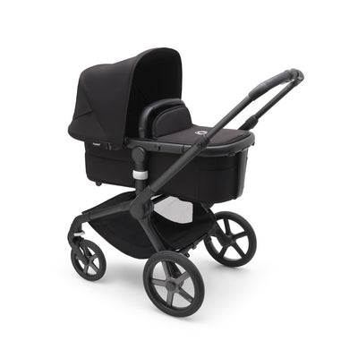 Side view of the Bugaboo Fox 5 Stroller in -- Color_Midnight Black