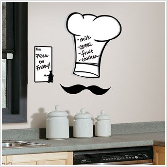 Chef Hat Dry Erase Giant Wall Sticker