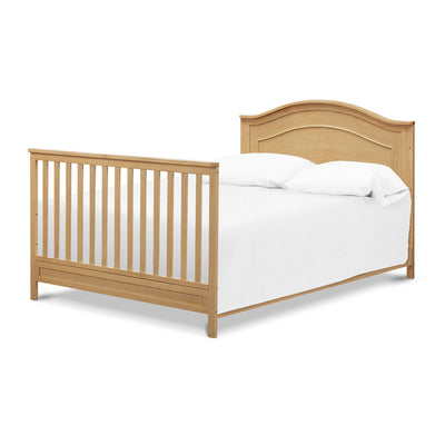 The DaVinci Charlie 4-in-1 Convertible Crib as full-size bed in -- Color_Honey
