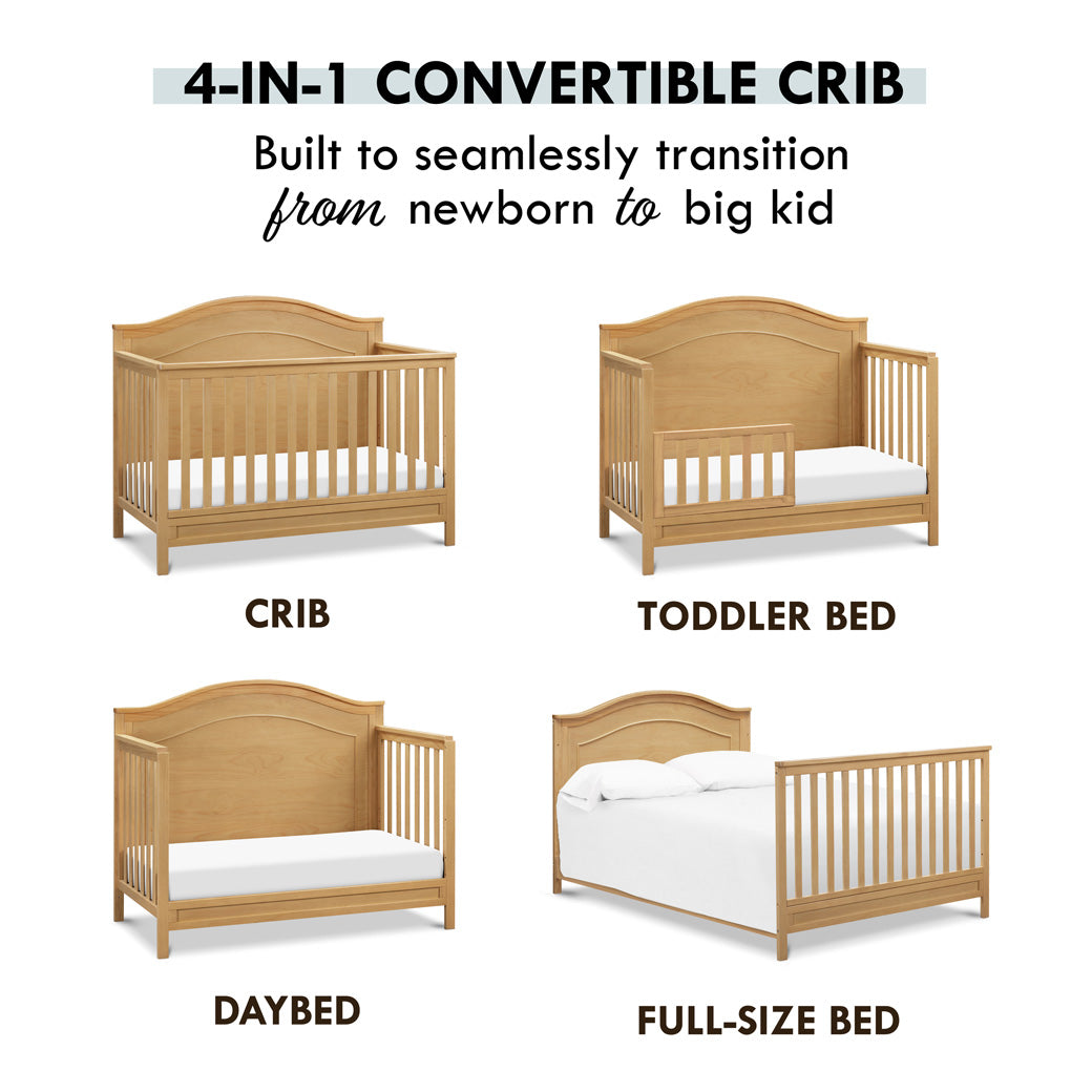 Conversions of The DaVinci Charlie 4-in-1 Convertible Crib in -- Color_Honey