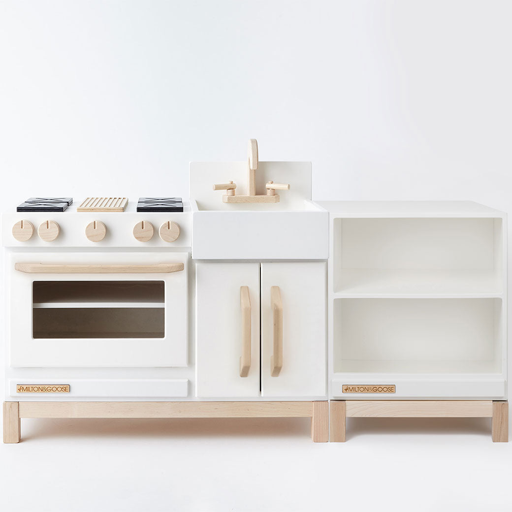 Milton & Goose Essential Play Kitchen Countertop as a part of a play kitchen in -- Color_White