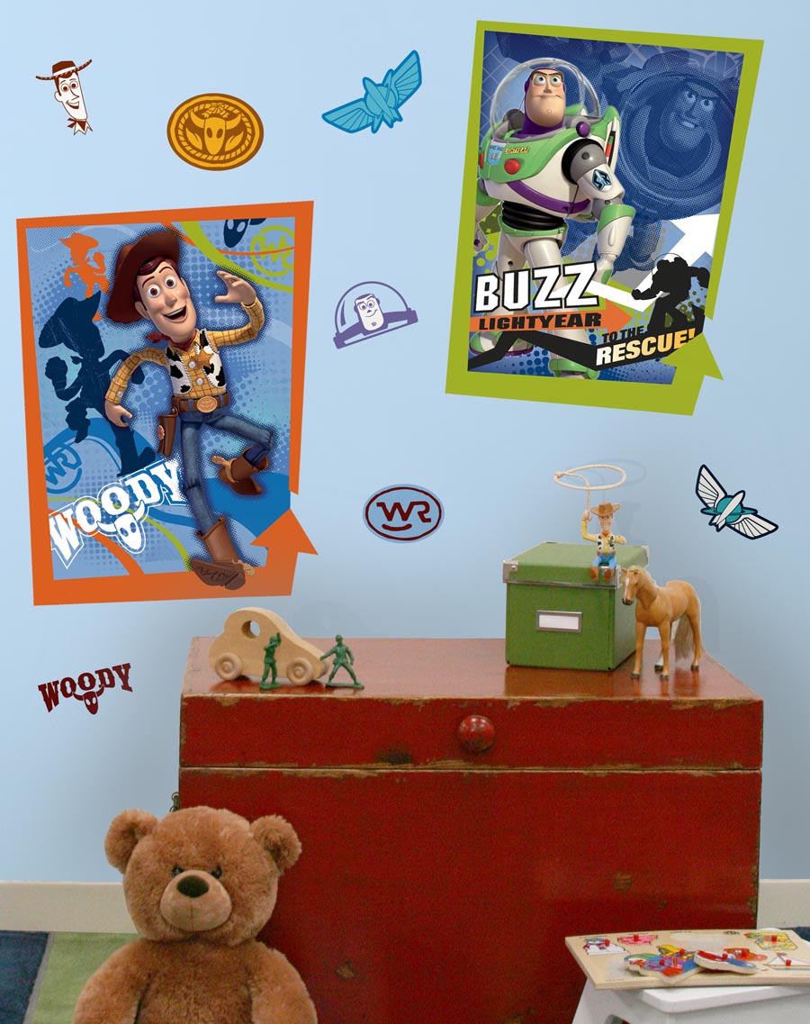 Buzz & Woody Peel & Stick Giant Poster