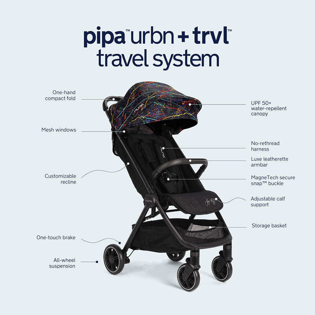 TRVL Stroller + PIPA Urbn Travel System