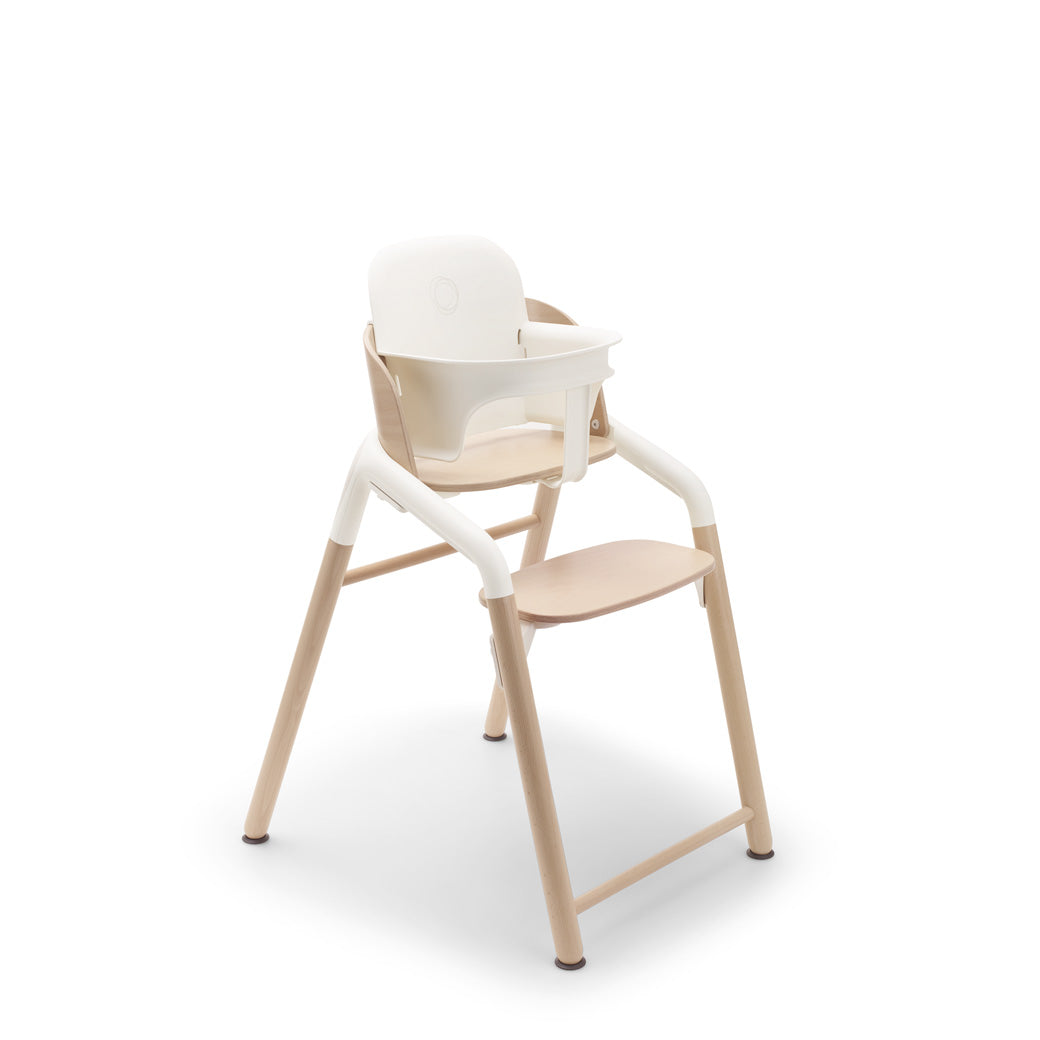 Bugaboo Giraffe High Chair with baby set in --Color_Neutral Wood / White