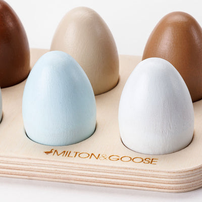 Closeup of Milton & Goose Half Dozen Eggs in -- Color_Multi