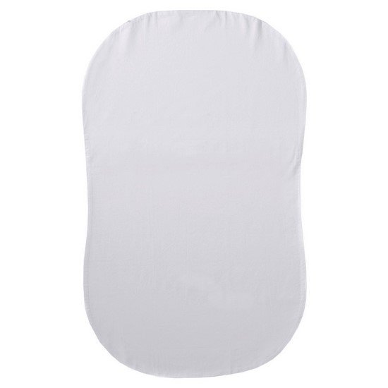 HALO Organic Fitted Sheet in White Modern Nursery