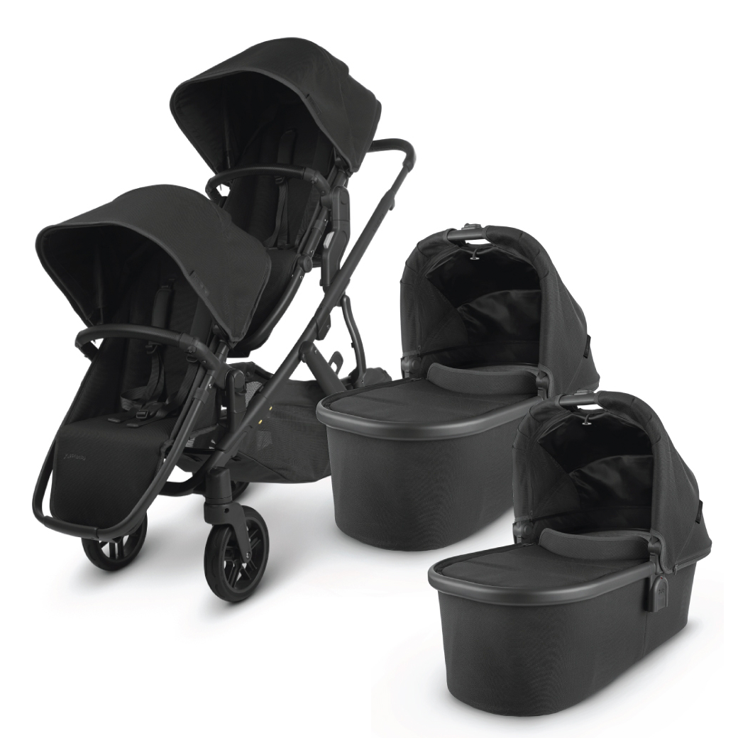 UPPAbaby Vista V2 Twin Stroller with two bassinets in -- Color_Jake