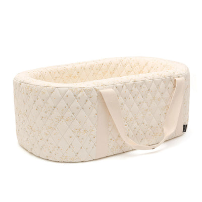 Charlie Crane KUKO Moses Basket in -- Color_Pia Organic Cotton