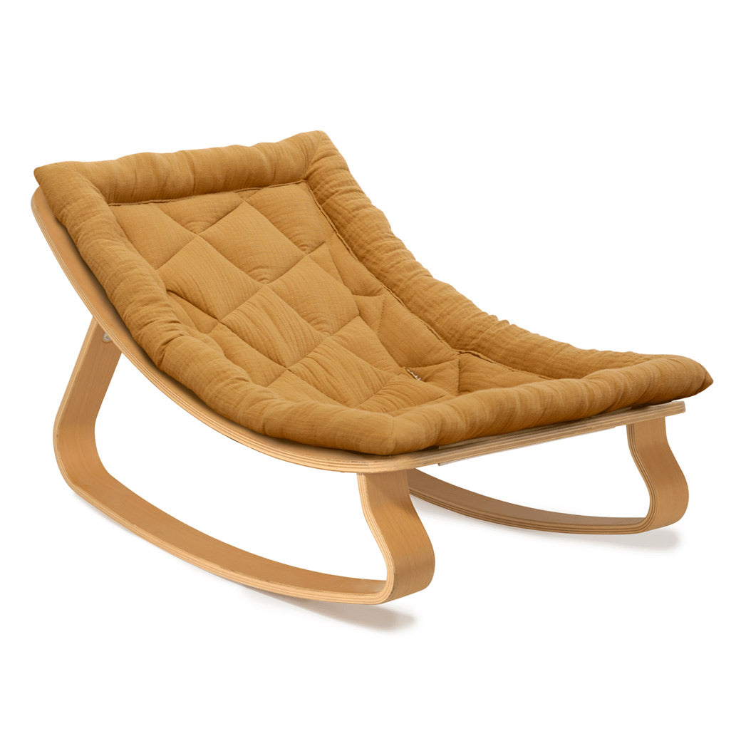 Charlie Crane LEVO Baby Rocker without harness in -- Color_Camel _ Beech