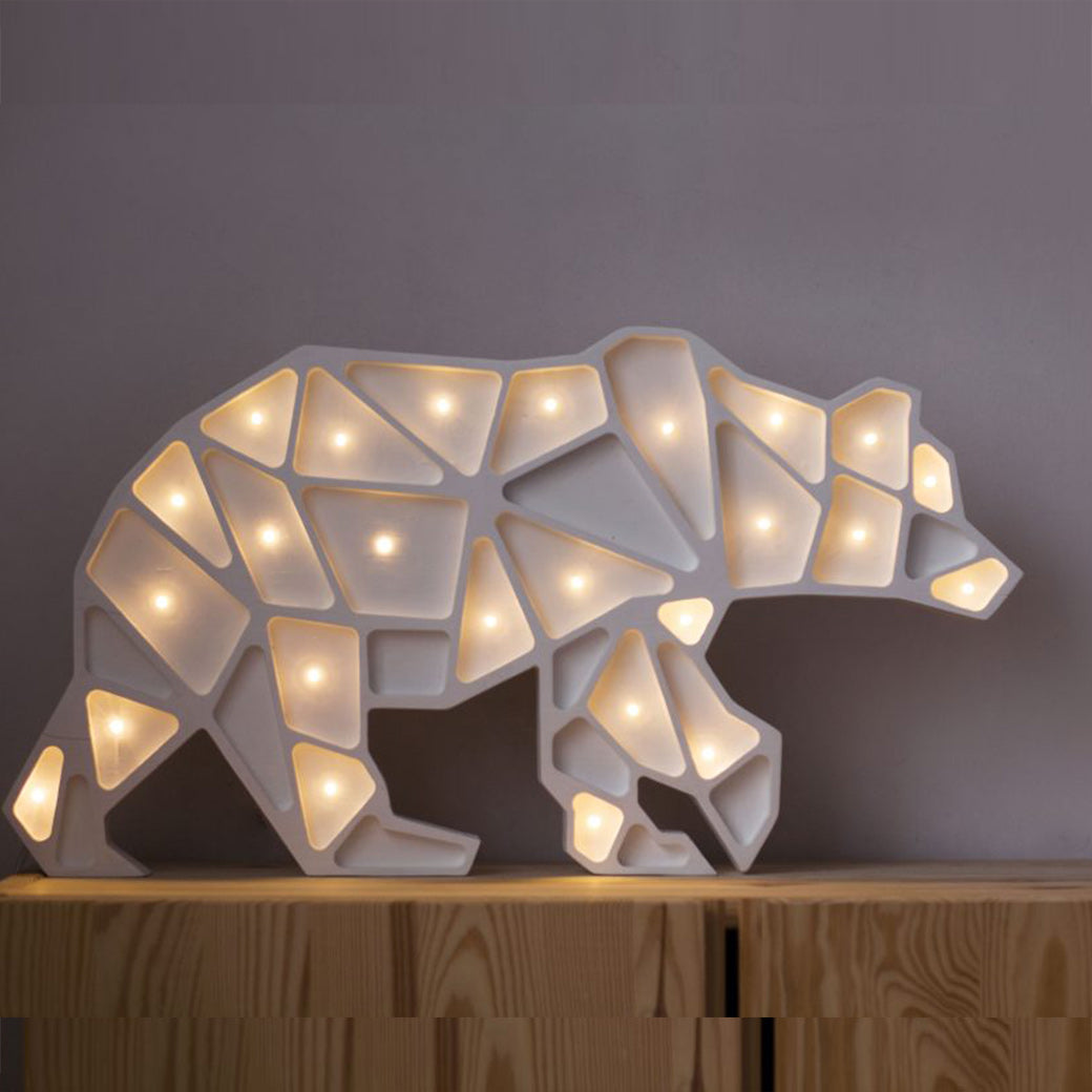 Geometric Polar Bear Lamp