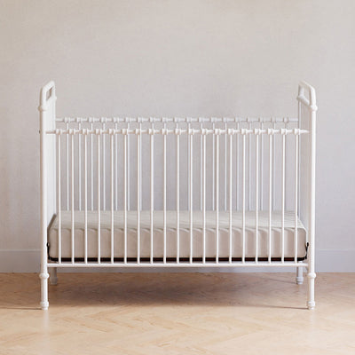 Front view of Namesake`s Abigail 3 in 1 Crib in a room  in -- Color_Washed White