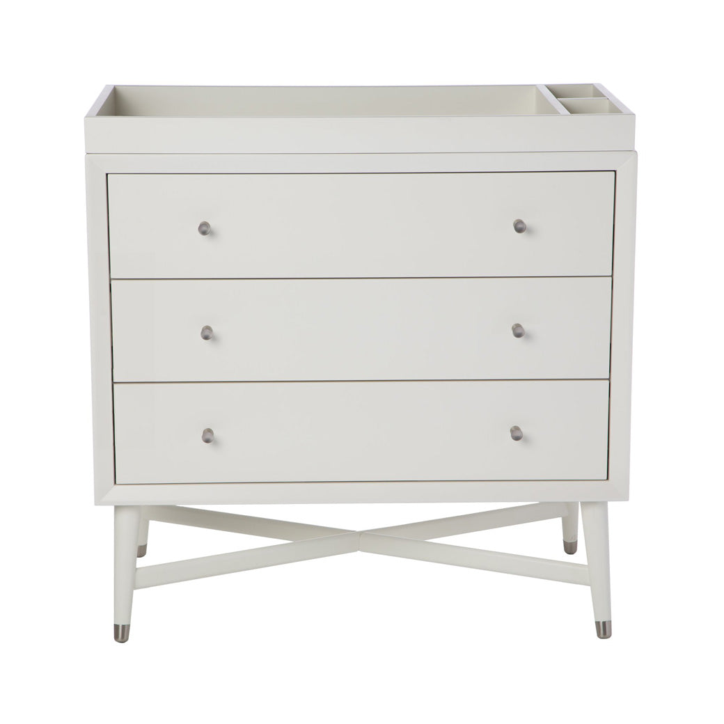 mid century white dresser Mid-Century Three Drawer Made in Malaysia Mid-Century Dresser Redo - Before
