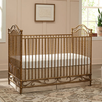Namesake's Camellia 3-in-1 Convertible Crib in a room in -- Color_Vintage Gold