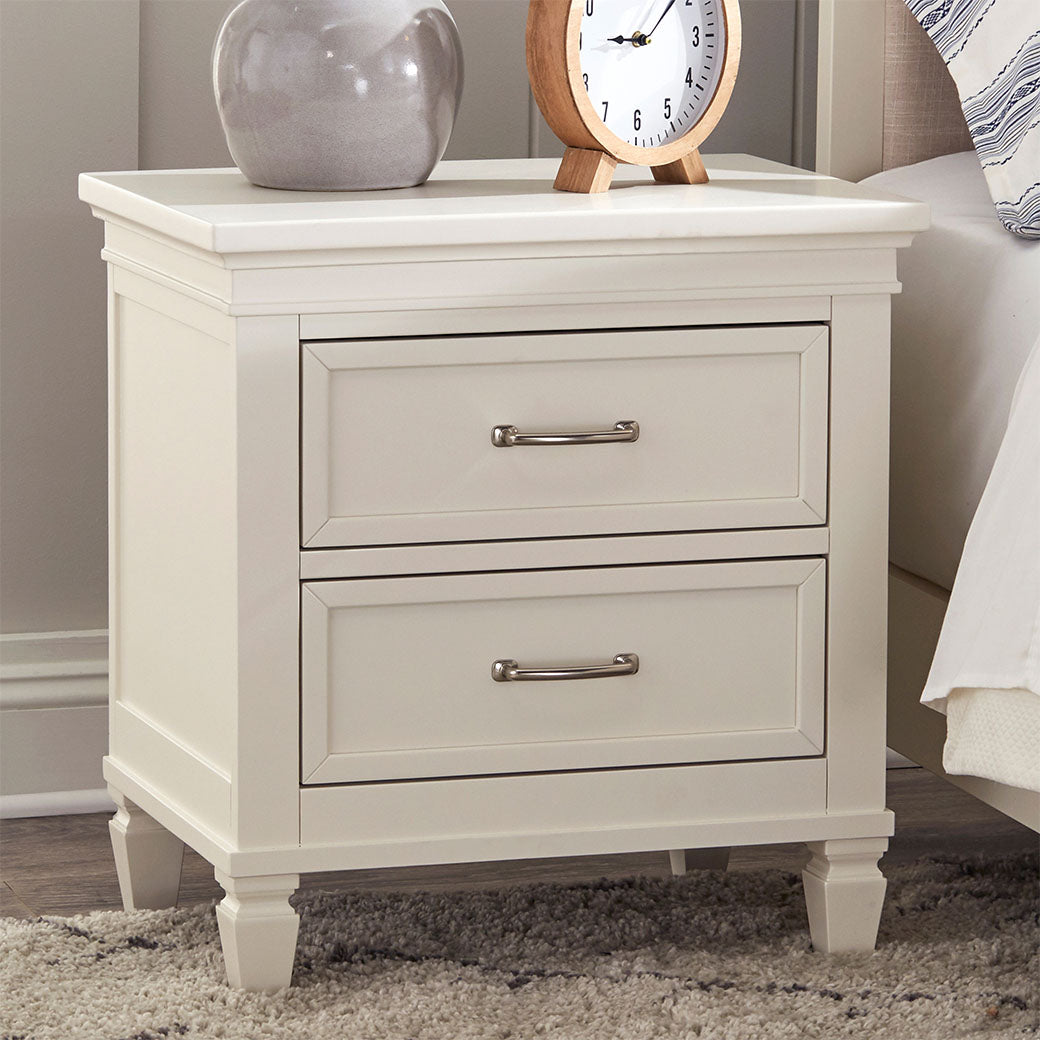 Namesake's Darlington Assembled Nightstand with items on top  in -- Color_Warm White
