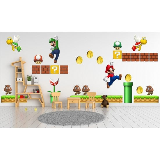 New Super Mario Brothers Wall Stickers