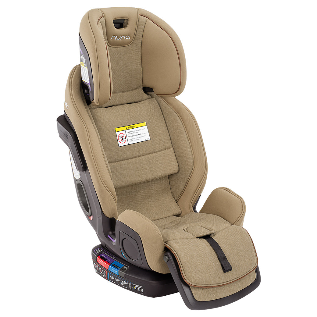 Head Rest extended on Nuna EXEC Car Seat in Color_Oak