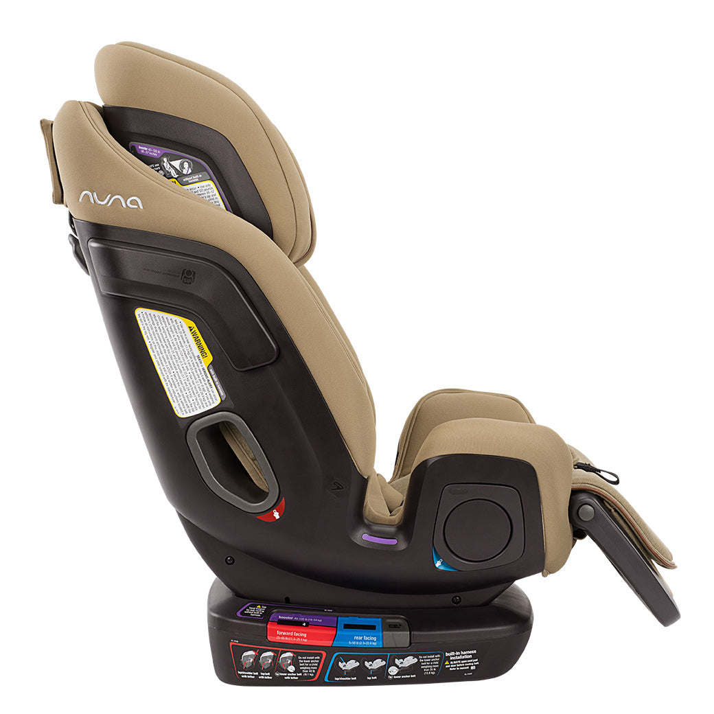 Profile view of Nuna EXEC Car Seat in Color_Oak