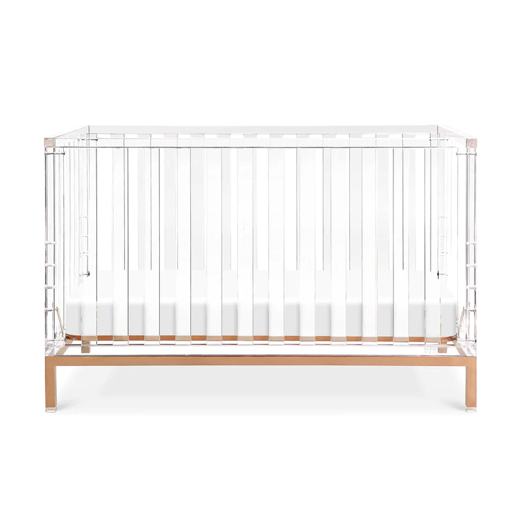 Luma Crib in Acrylic and Rose Gold