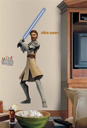 Star Wars Obi-Wan Peel & Stick Giant Wall Decals (Glow in the Dark)