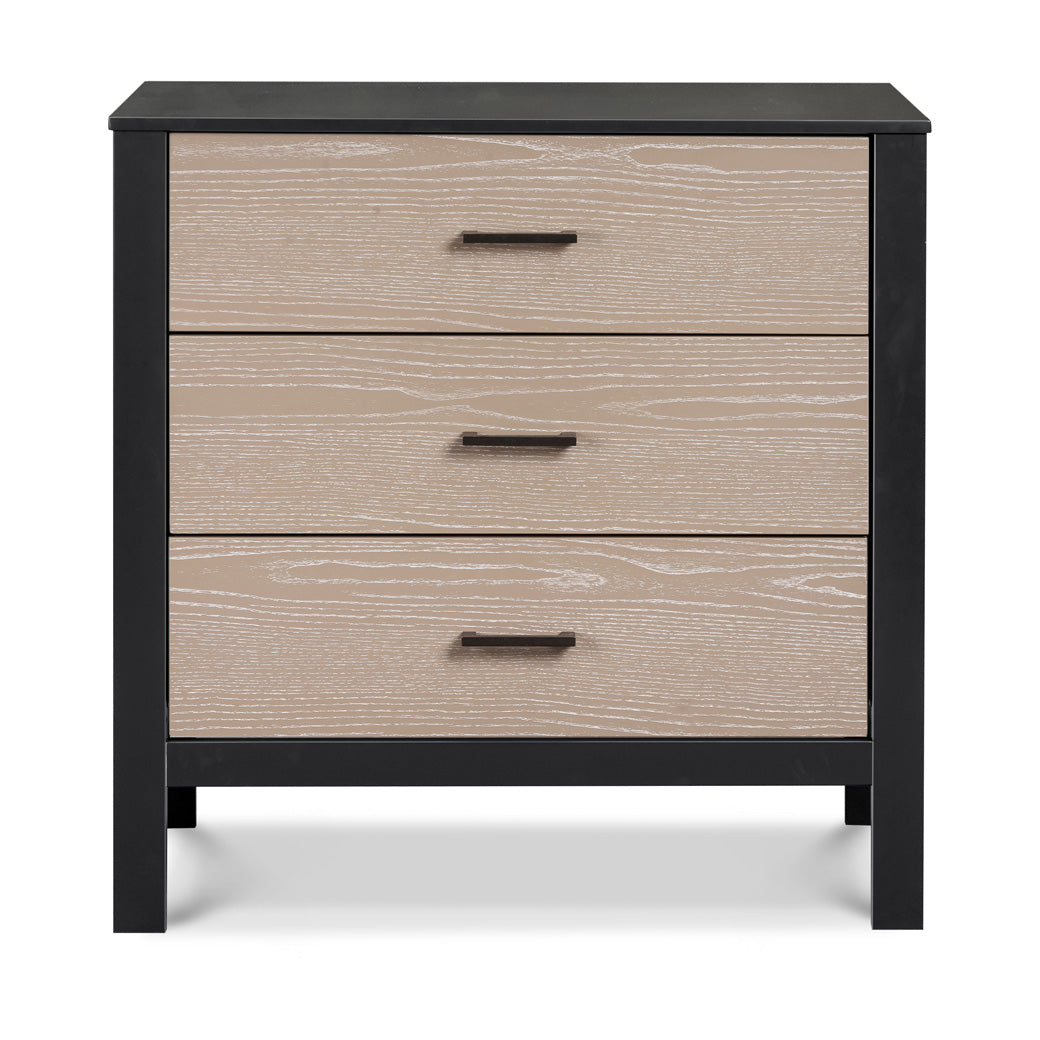 Front view of Carter's by DaVinci Radley 3-Drawer Dresser in -- Color_Ebony/Coastwood