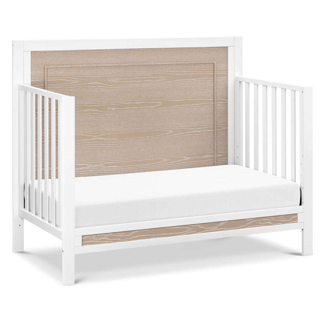 Carter's by DaVinci Radley 4-in-1 Convertible Crib as daybed in -- Color_White/Coastwood