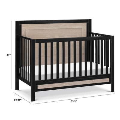 Dimensions of the Carter's by DaVinci Radley 4-in-1 Convertible Crib in -- Color_Ebony/Coastwood