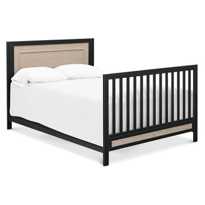 Carter's by DaVinci Radley 4-in-1 Convertible Crib as full-sized bed in -- Color_Ebony/Coastwood