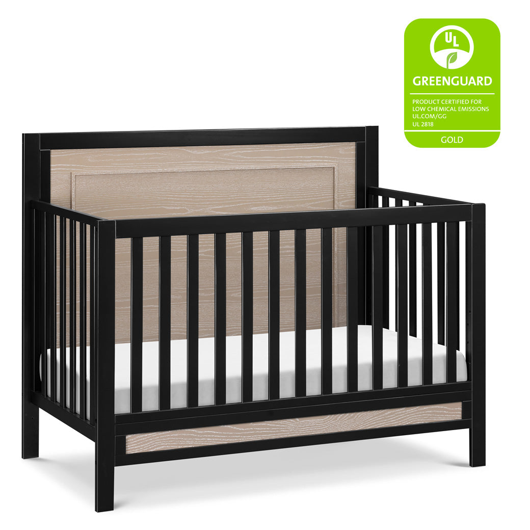 Carter's by DaVinci Radley 4-in-1 Convertible Crib with the GREENGUARD tag in -- Color_Ebony/Coastwood