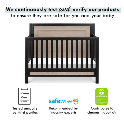 Certifications of the Carter's by DaVinci Radley 4-in-1 Convertible Crib in -- Color_Ebony/Coastwood