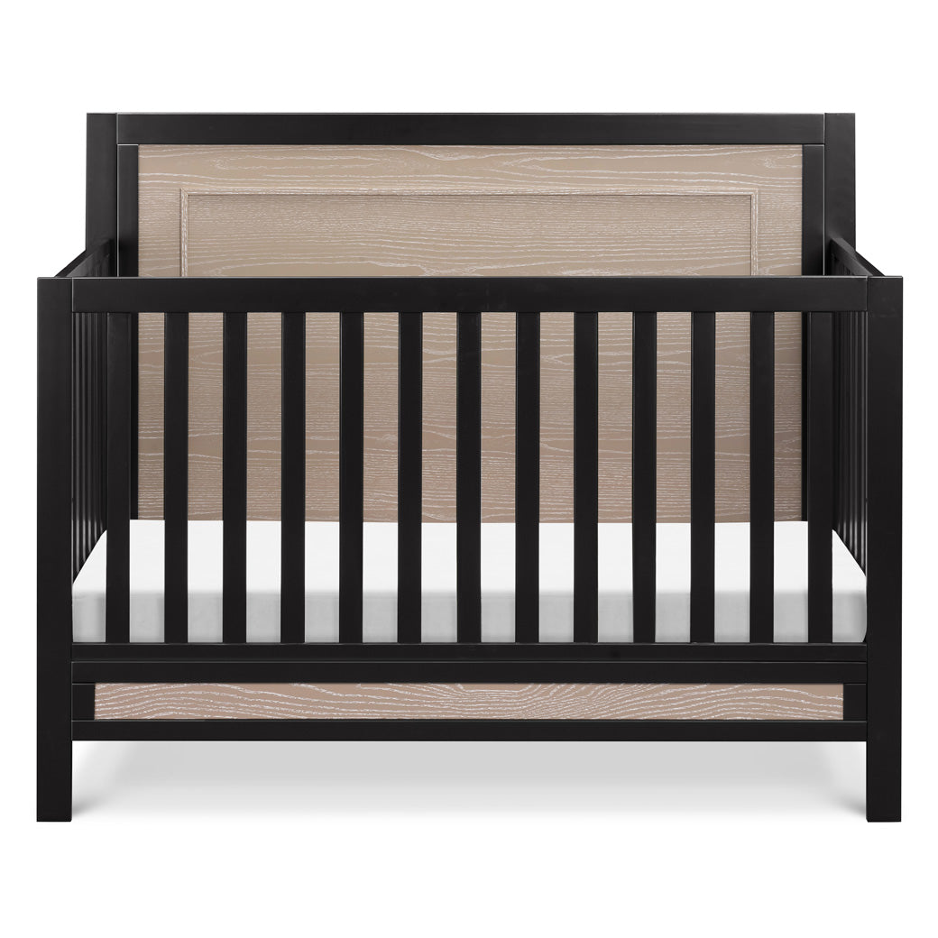 Front view of Carter's by DaVinci Radley 4-in-1 Convertible Crib in -- Color_Ebony/Coastwood
