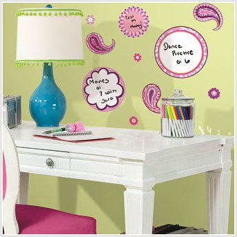 Paisley Dry Erase Wall Decals