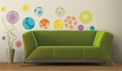 Patterned Dots Wall Decals