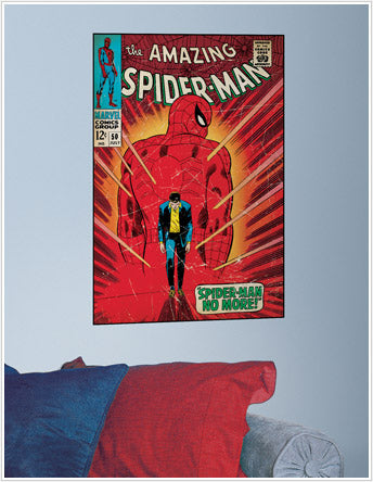 Spider-Man Walking Away Peel and Stick Comic Book Cover