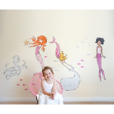 Sarah Jane Mermaids Medium Wall Stickers