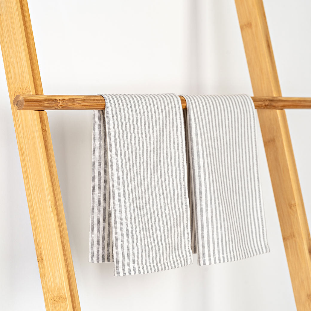 Milton & Goose Tea Towels on a hanger in -- Color_Gray