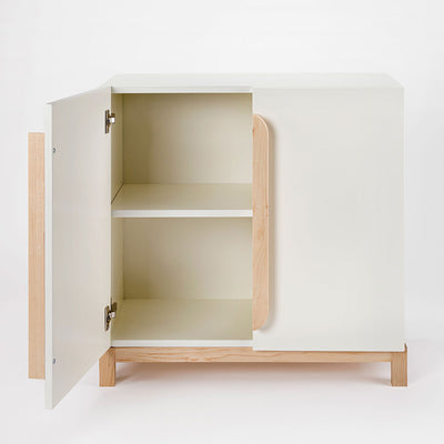 Milton & Goose Terry Cabinet with one door open  in -- Color_White