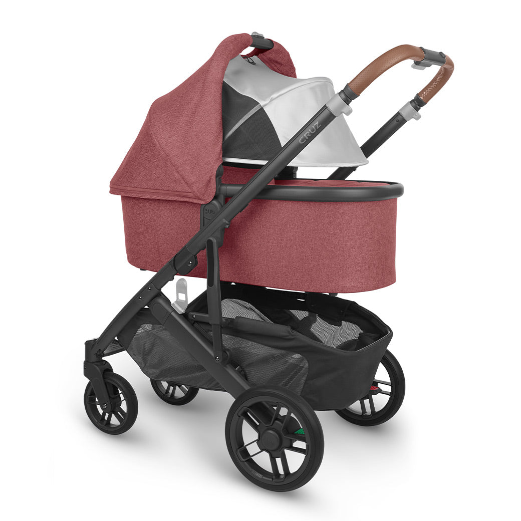UPPAbaby Bassinet on a stroller with the canopy down  in -- Color_Lucy