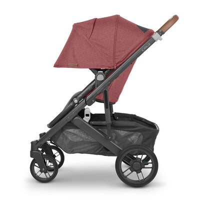 Side view of UPPAbaby CRUZ V2 Stroller with canopy down  in -- Color_Lucy