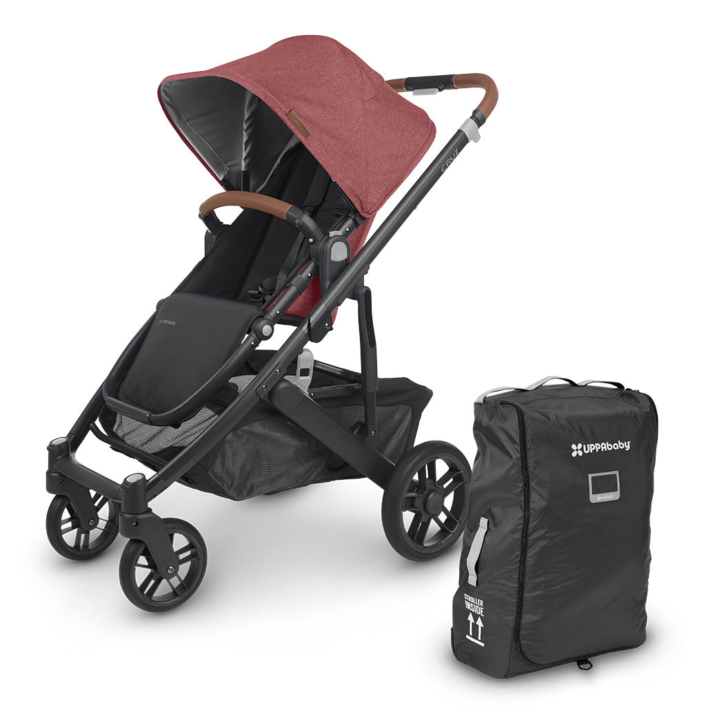 UPPAbaby CRUZ V2 Stroller + Travel Bag Bundle in -- Color_Lucy