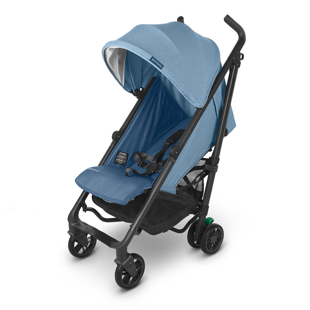 Reclined UPPAbaby G-Luxe Stroller in --Color_Charlotte